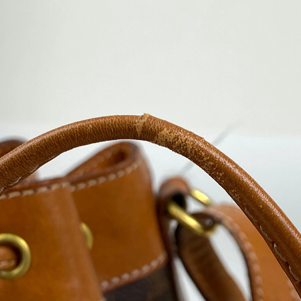 Celine Macadam shoulder bag drawstring canvas brown - Picture 4 of 7